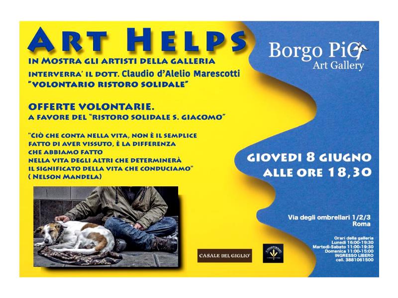 Charity event alla Borgo Pio Art Gallery di Roma